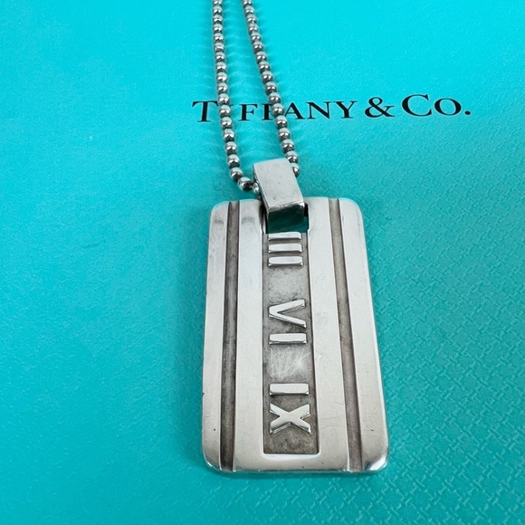 🔴Authentic TIFFANY & CO Numerical Dog Tag Necklace 🔴 - Picture 4 of 10